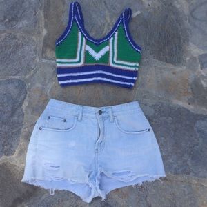 Knit crop top